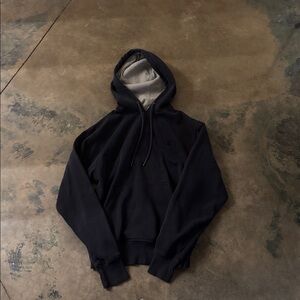 Navy champion hoodie. Size small